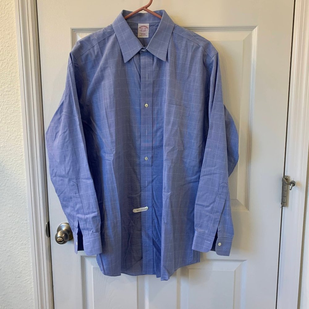 BROOKS BROTHERS MENS DRESS SHIRT - 16.5/34